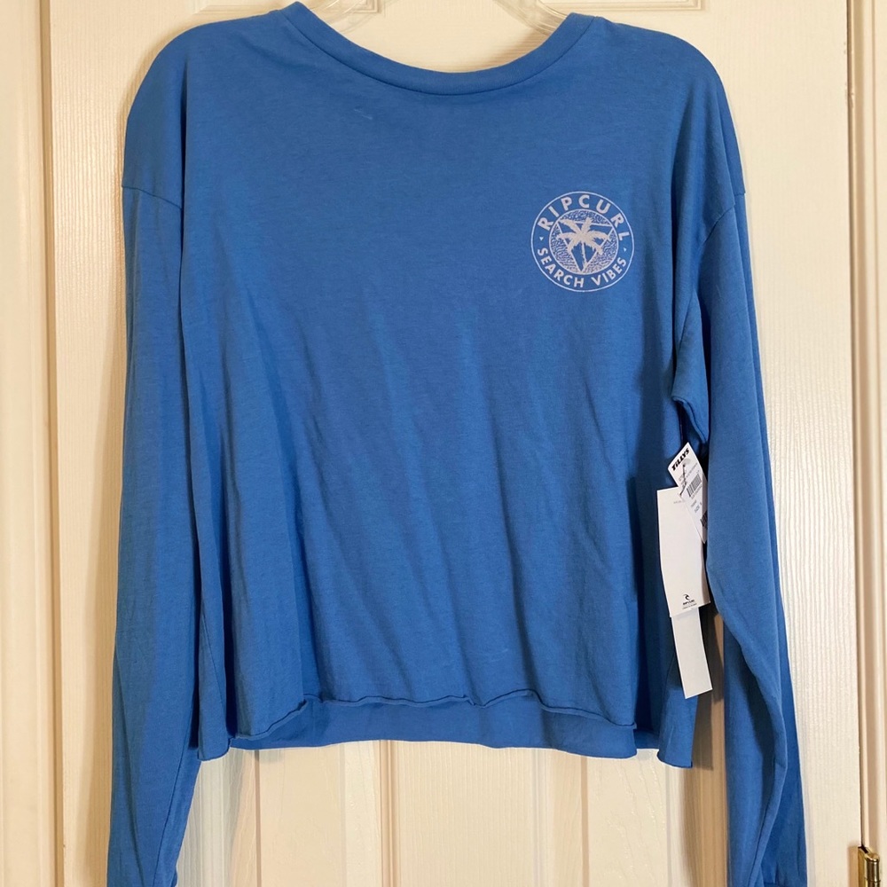 NWT Rip curl blue long sleeve shirt